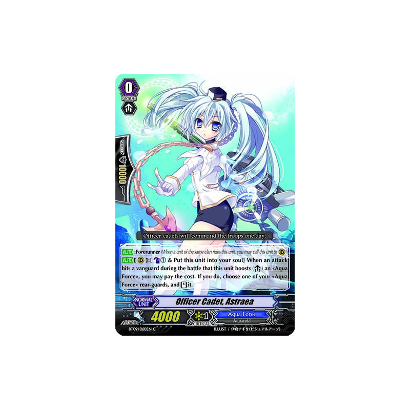 Vanguard_TCG_card_BT09_060EN_C_Officer_Cadet_Astraea_Clash_of_the_Knights_Dragons