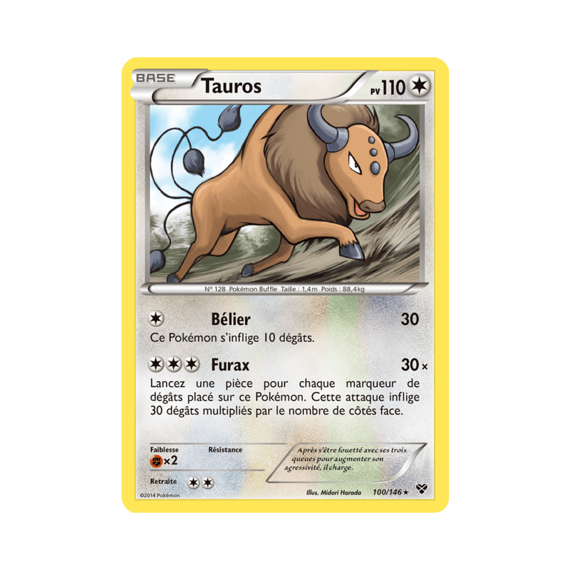 pokemon-tcg-100-146-tauros-rare-xy-xy