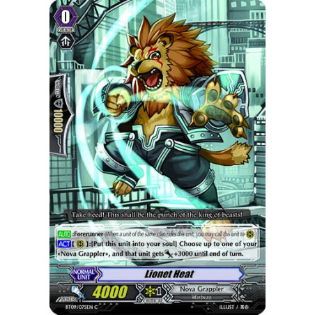 Vanguard_TCG_card_BT09_075EN_C_Lionet_Heat_Clash_of_the_Knights_Dragons