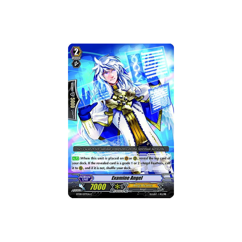 Vanguard_TCG_card_BT09_077EN_C_Examine_Angel_Clash_of_the_Knights_Dragons