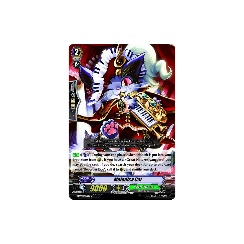 Vanguard_TCG_card_BT09_085EN_C_Melodica_Cat_Clash_of_the_Knights_Dragons