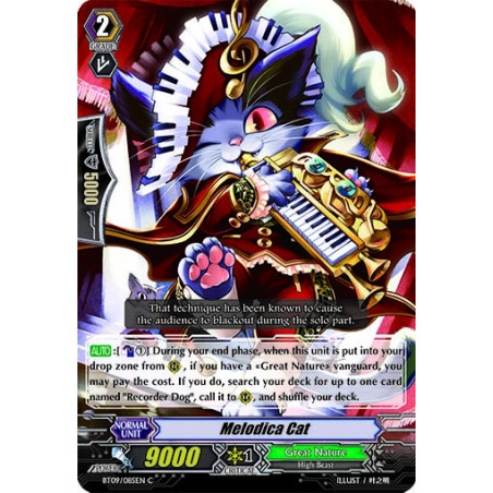 Vanguard_TCG_card_BT09_085EN_C_Melodica_Cat_Clash_of_the_Knights_Dragons
