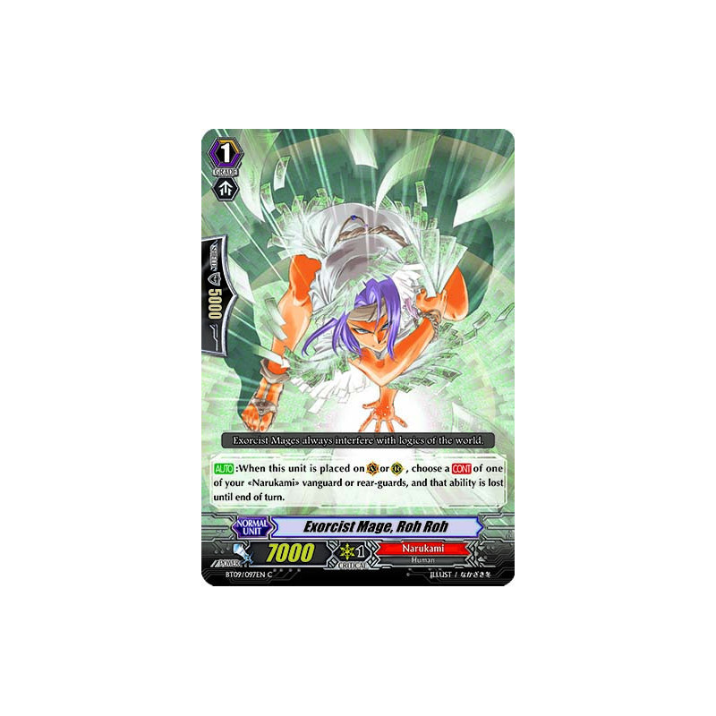 Vanguard_TCG_card_BT09_097EN_C_Exorcist_Mage_Roh_Roh_Clash_of_the_Knights_Dragons