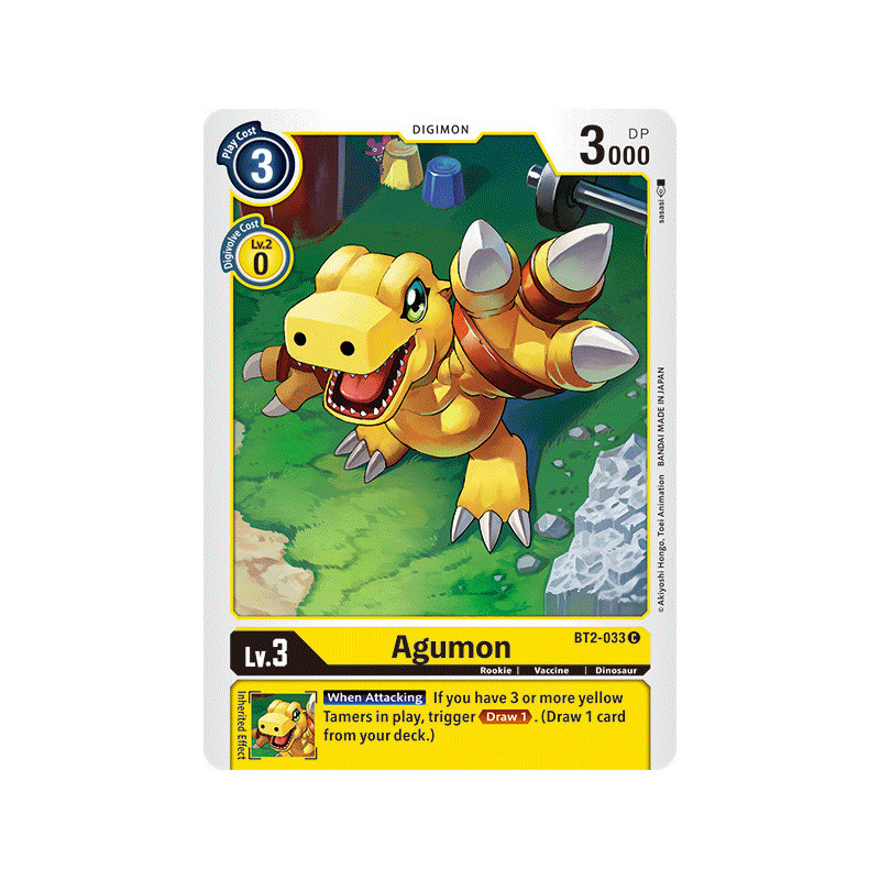 Digimon_TCG_BT2-033_Agumon_Common_Ultimate_Power_Card_Game