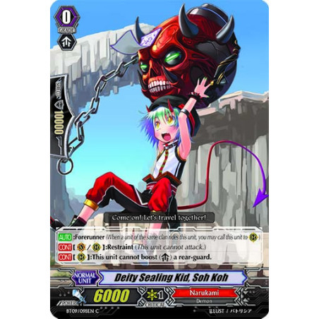 Vanguard_TCG_card_BT09_098EN_C_Deity_Sealing_Kid_Soh_Koh_Clash_of_the_Knights_Dragons
