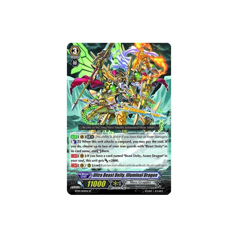 Vanguard_TCG_card_BT09_S04EN_SP_Ultra_Beast_Deity_Illuminal_Dragon_Clash_of_the_Knights_Dragons