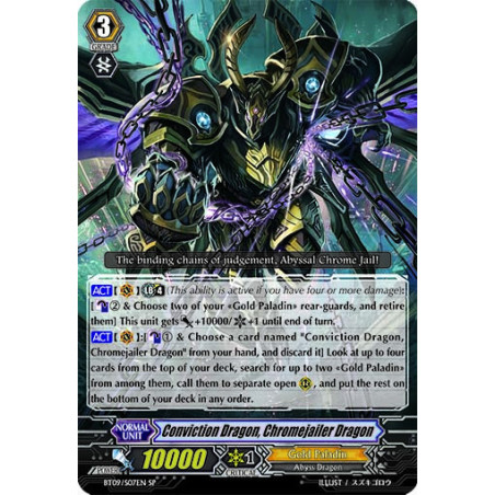 Vanguard_TCG_card_BT09_S07EN_SP_Conviction_Dragon_Chromejailer_Dragon_Clash_of_the_Knights_Dragons