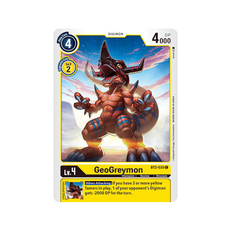 Digimon_TCG_BT2-035_GeoGreymon_Common_Ultimate_Power_Card_Game