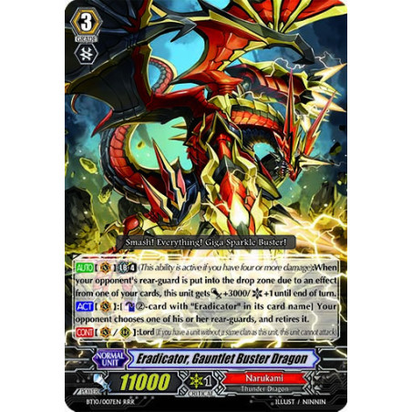 Vanguard_TCG_card_BT10_007EN_RRR_Eradicator_Gauntlet_Buster_Dragon_Triumphant_Return_of_the_King_of_Knights