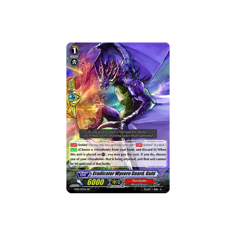 Vanguard_TCG_card_BT10_017EN_RR_Eradicator_Wyvern_Guard_Guld_Triumphant_Return_of_the_King_of_Knights