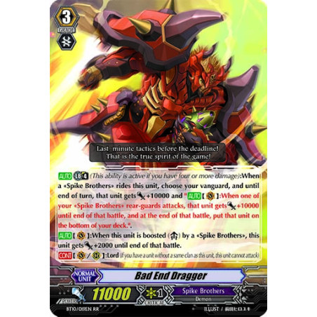 Vanguard_TCG_card_BT10_019EN_RR_Bad_End_Dragger_Triumphant_Return_of_the_King_of_Knights