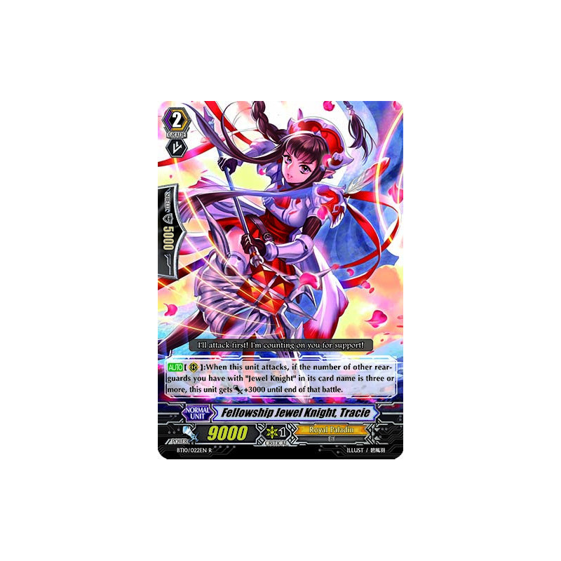 Vanguard_TCG_card_BT10_022EN_R_Fellowship_Jewel_Knight_Tracie_Triumphant_Return_of_the_King_of_Knights