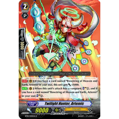 Vanguard_TCG_card_BT10_030EN_R_Twilight_Hunter_Artemis_Triumphant_Return_of_the_King_of_Knights