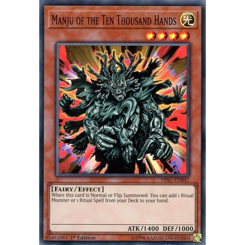 yu-gi-oh-tcg-hisu-en047-sr-manju-of-the-ten-thousand-hands-hidden-summoners