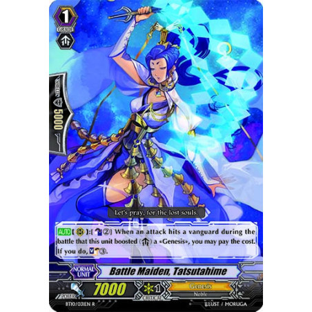 Vanguard_TCG_card_BT10_031EN_R_Battle_Maiden_Tatsutahime_Triumphant_Return_of_the_King_of_Knights