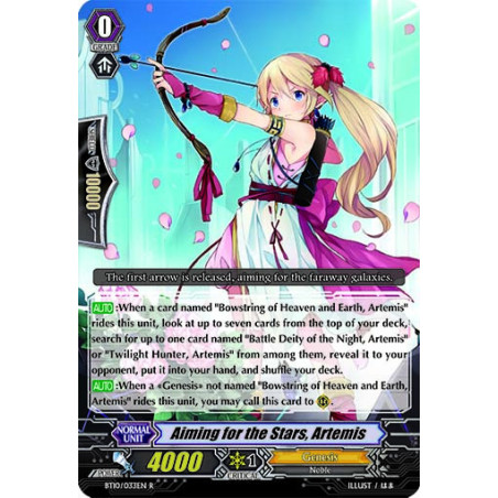 Vanguard_TCG_card_BT10_033EN_R_Aiming_for_the_Stars_Artemis_Triumphant_Return_of_the_King_of_Knights