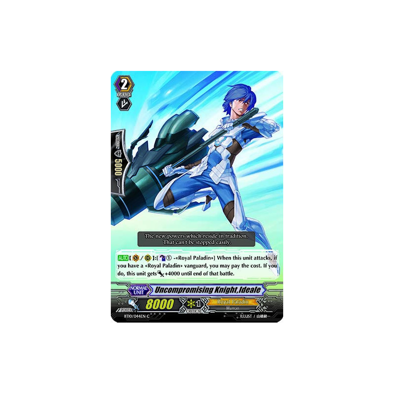 Vanguard_TCG_card_BT10_044EN_C_Uncompromising_Knight_Ideale_Triumphant_Return_of_the_King_of_Knights