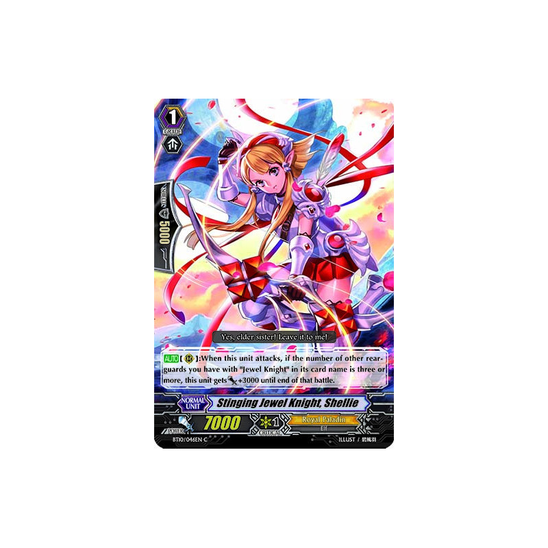 Vanguard_TCG_card_BT10_046EN_C_Stinging_Jewel_Knight_Shellie_Triumphant_Return_of_the_King_of_Knights