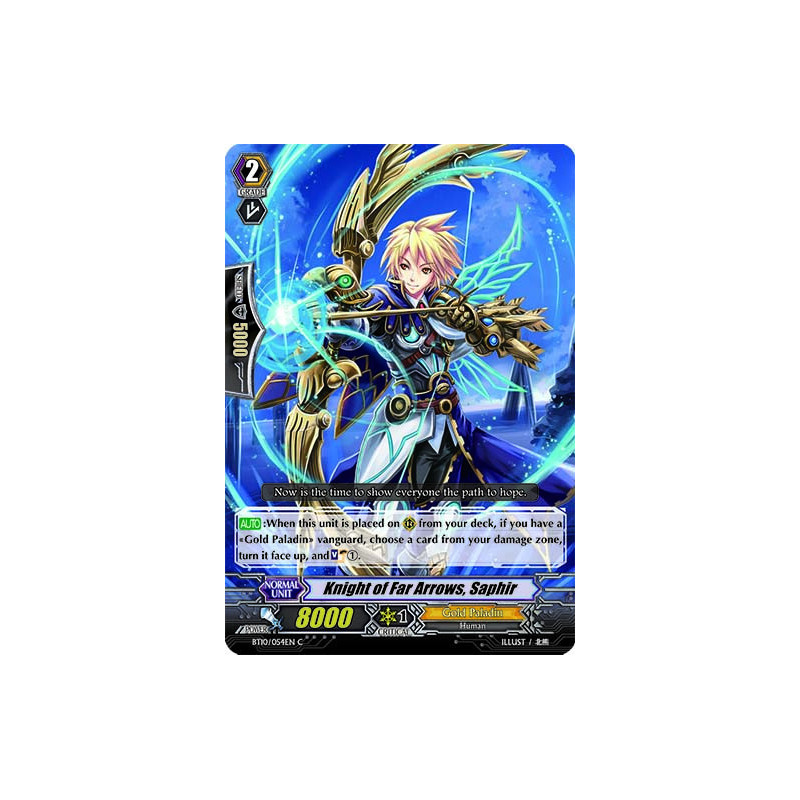Vanguard_TCG_card_BT10_054EN_C_Knight_of_Far_Arrows_Saphir_Triumphant_Return_of_the_King_of_Knights