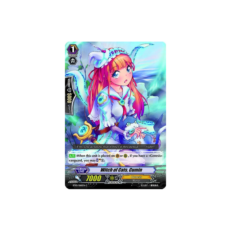 Vanguard_TCG_card_BT10_068EN_C_Witch_of_Cats_Cumin_Triumphant_Return_of_the_King_of_Knights