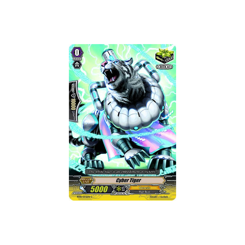 Vanguard_TCG_card_BT10_072EN_C_Cyber_Tiger_Triumphant_Return_of_the_King_of_Knights