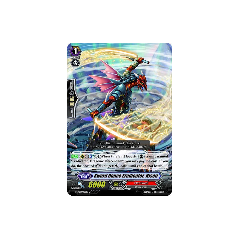 Vanguard_TCG_card_BT10_082EN_C_Sword_Dance_Eradicator_Hisen_Triumphant_Return_of_the_King_of_Knights