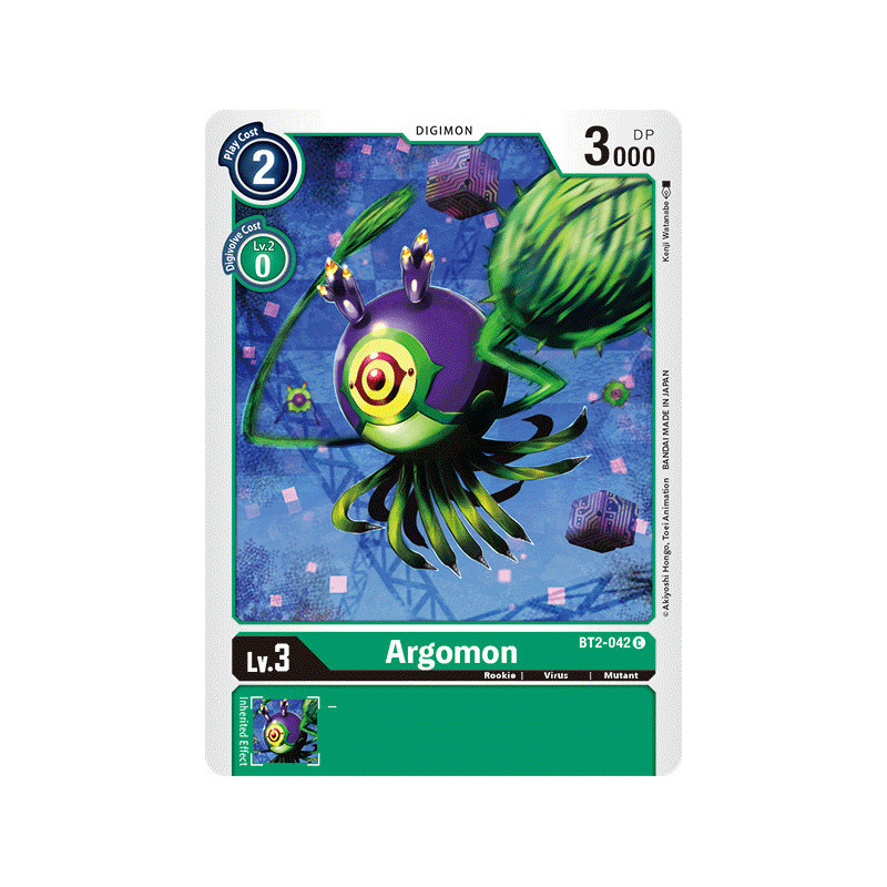 Digimon_TCG_BT2-042_Argomon_Common_Ultimate_Power_Card_Game