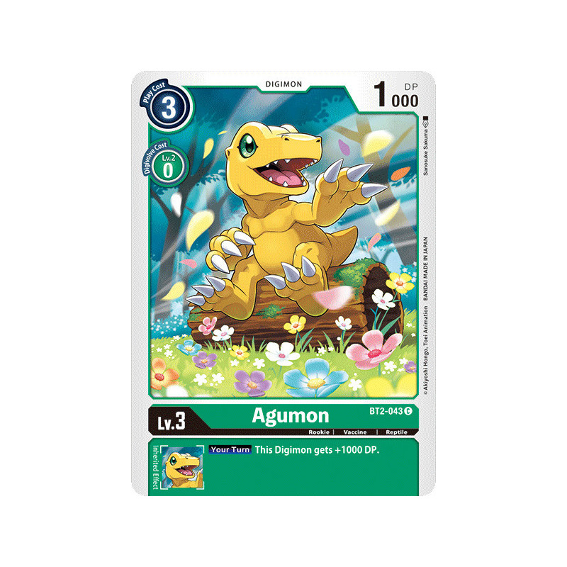 Digimon_TCG_BT2-043_Agumon_Common_Ultimate_Power_Card_Game