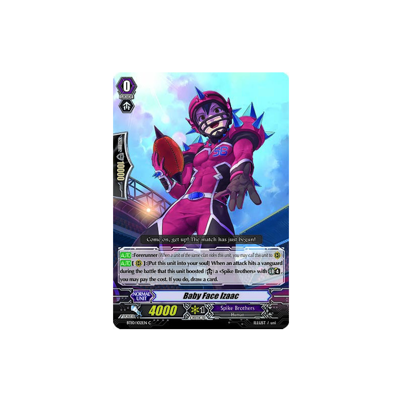 Vanguard_TCG_card_BT10_102EN_C_Baby_Face_Izaac_Triumphant_Return_of_the_King_of_Knights