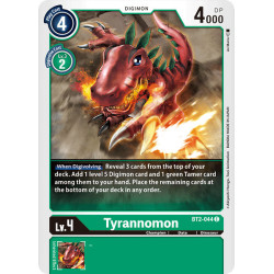 Digimon_TCG_BT2-044_Tyrannomon_Common_Ultimate_Power_Card_Game