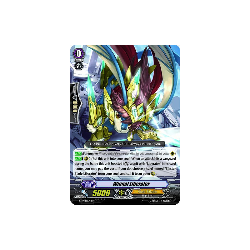 Vanguard_TCG_card_BT10_S11EN_SP_Wingal_Liberator_Triumphant_Return_of_the_King_of_Knights