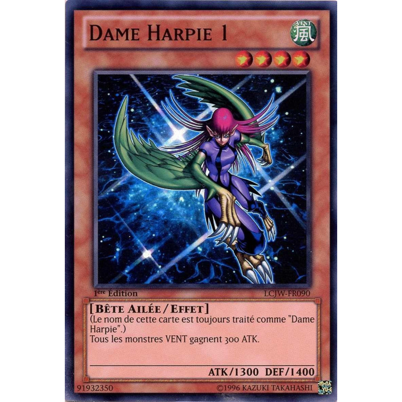 yu-gi-oh-tcg-lcjw-en090-sr-dame-harpie-1-collection-legendaire-4-le-monde-de-joey-mega-pack