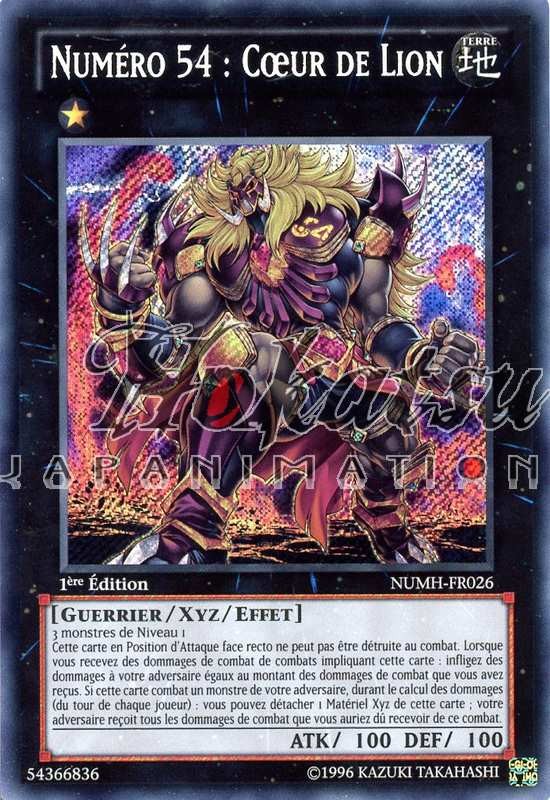 Purchase Numh Fr026 Number 54 Lion Heart Number Hunters Yu Gi Oh Hokatsu