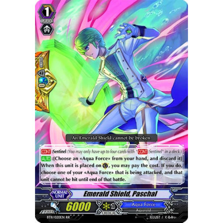 Vanguard_TCG_card_BT11_020EN_RR_Emerald_Shield_Paschal_Seal_Dragons_Unleashed