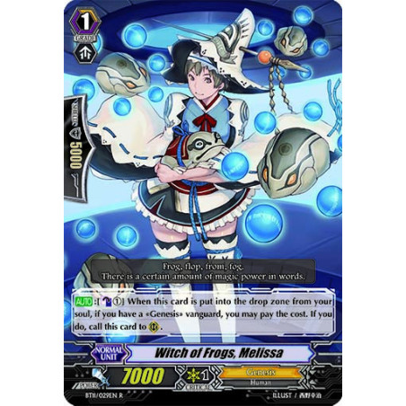 Vanguard_TCG_card_BT11_029EN_R_Witch_of_Frogs_Melissa_Seal_Dragons_Unleashed