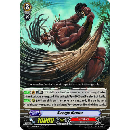 Vanguard_TCG_card_BT11_034EN_R_Savage_Hunter_Seal_Dragons_Unleashed