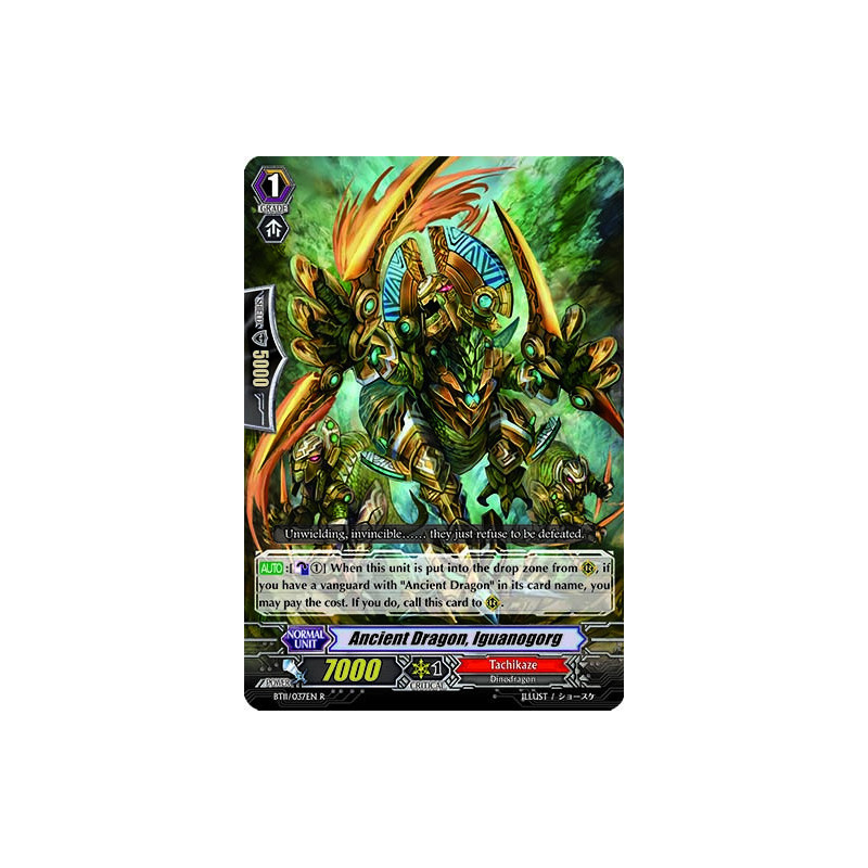 Vanguard_TCG_card_BT11_037EN_R_Ancient_Dragon_Iguanogorg_Seal_Dragons_Unleashed