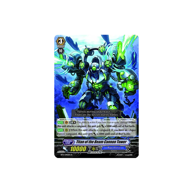 Vanguard_TCG_card_BT11_040EN_R_Titan_of_the_Beam_Cannon_Tower_Seal_Dragons_Unleashed