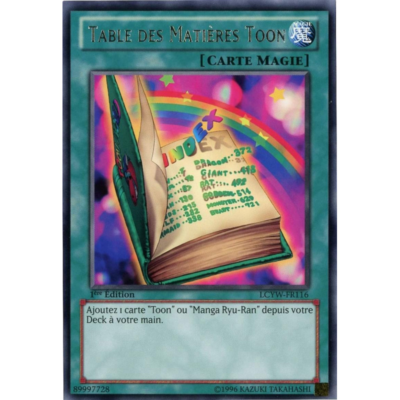 yu-gi-oh-tcg-lcyw-fr116-r-table-des-matieres-toon-collection-legendaire-3-le-monde-de-yugi-mega-pack