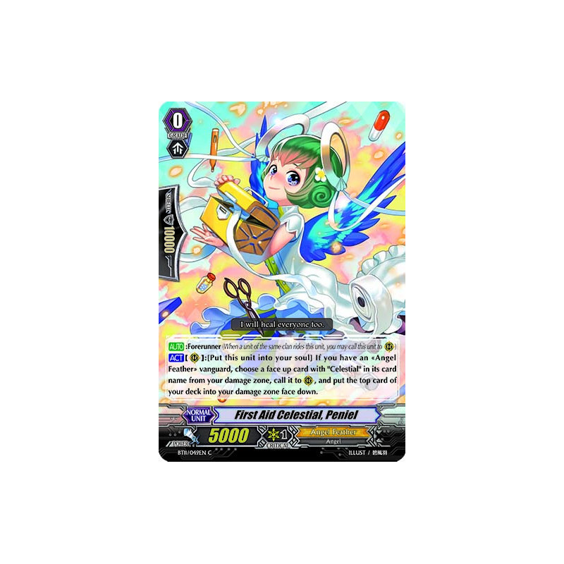 Vanguard_TCG_card_BT11_049EN_C_First_Aid_Celestial_Peniel_Seal_Dragons_Unleashed