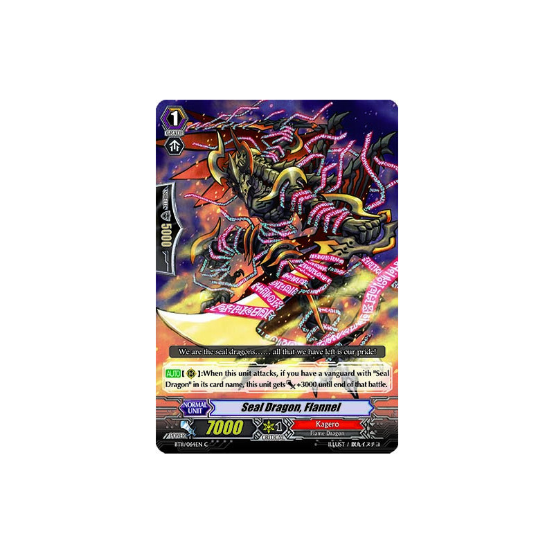 Vanguard_TCG_card_BT11_064EN_C_Seal_Dragon_Flannel_Seal_Dragons_Unleashed