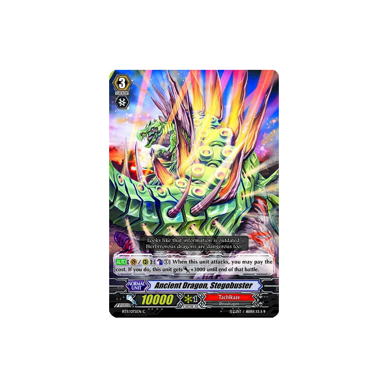 Vanguard_TCG_card_BT11_075EN_C_Ancient_Dragon_Stegobuster_Seal_Dragons_Unleashed
