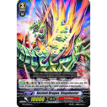 Vanguard_TCG_card_BT11_075EN_C_Ancient_Dragon_Stegobuster_Seal_Dragons_Unleashed