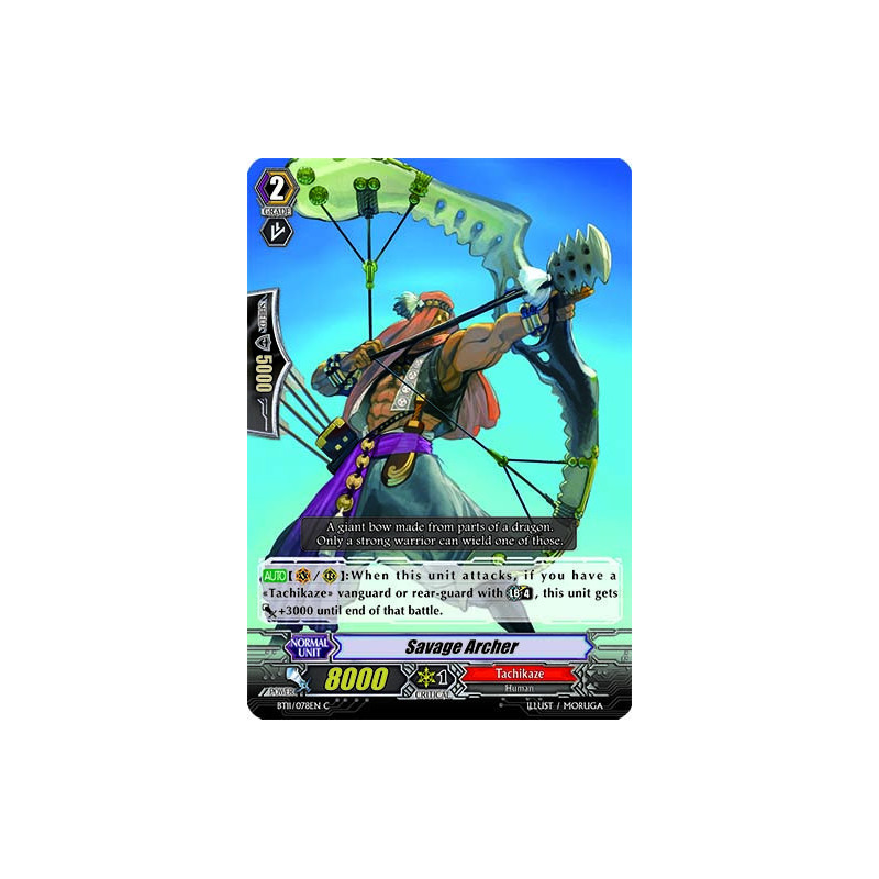 Vanguard_TCG_card_BT11_078EN_C_Savage_Archer_Seal_Dragons_Unleashed