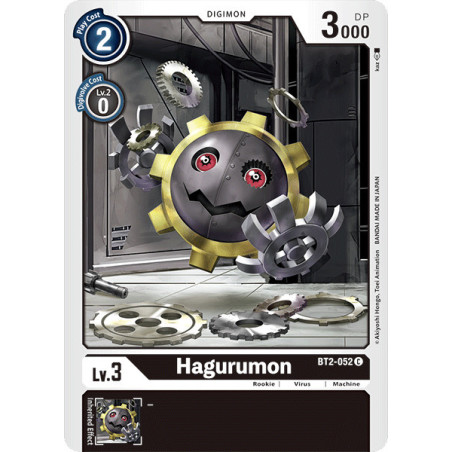 Digimon_TCG_BT2-052_Hagurumon_Common_Ultimate_Power_Card_Game
