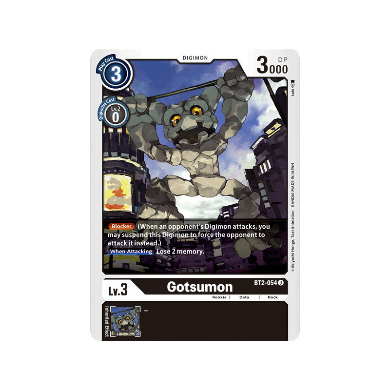 Digimon_TCG_BT2-054_Gotsumon_Uncommon_Ultimate_Power_Card_Game