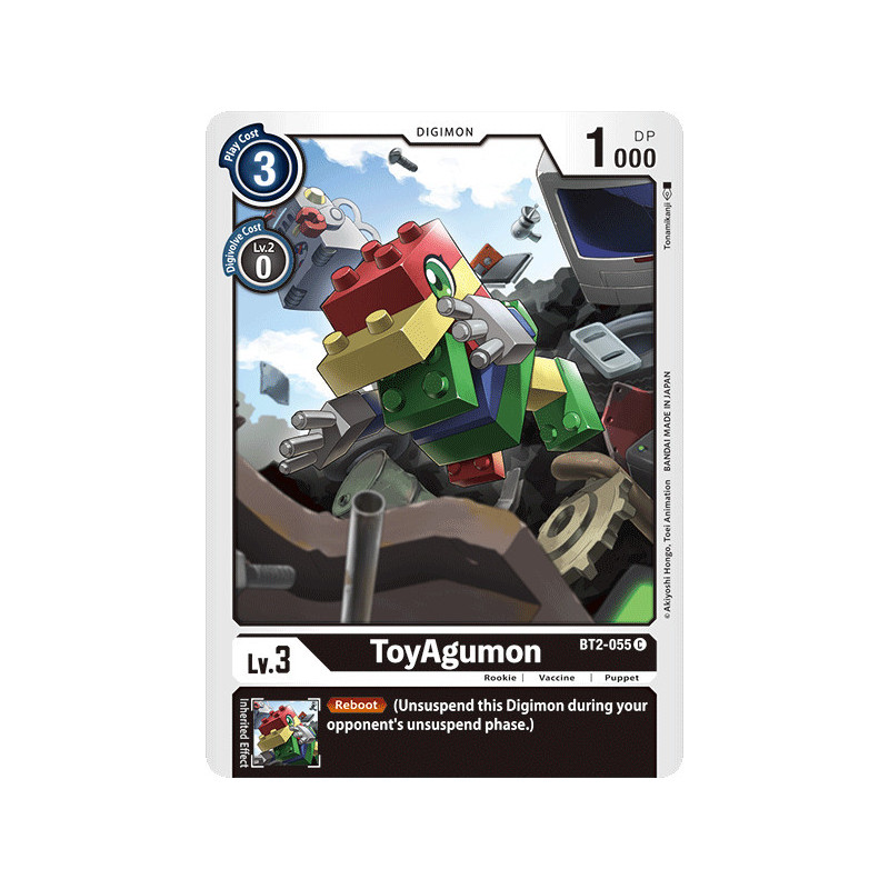 Digimon_TCG_BT2-055_ToyAgumon_Common_Ultimate_Power_Card_Game