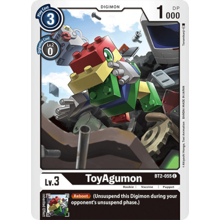Digimon_TCG_BT2-055_ToyAgumon_Common_Ultimate_Power_Card_Game