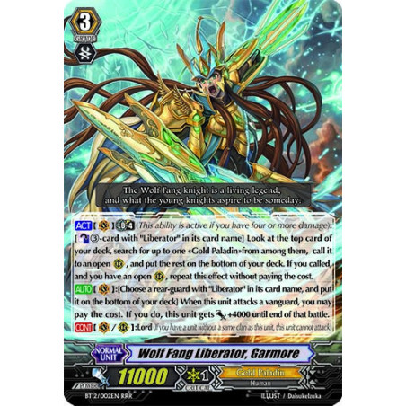 Vanguard_TCG_card_BT12_002EN_RRR_Wolf_Fang_Liberator_Garmore_Binding_Force_of_the_Black_Rings
