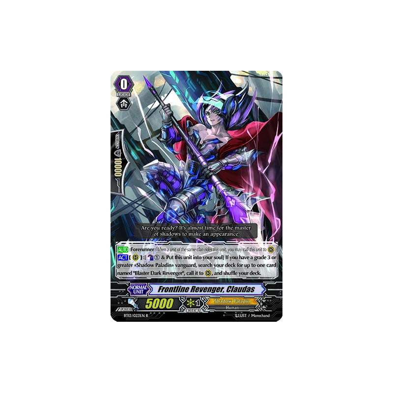 Vanguard_TCG_card_BT12_023EN_R_Frontline_Revenger_Claudas_Binding_Force_of_the_Black_Rings